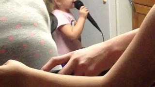 Cute little girl sings let it go from frozen