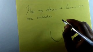 Drawing a cartoon face (One minute)
