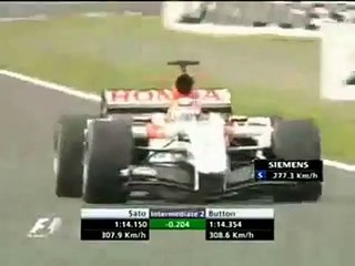 佐藤琢磨＝Ｆ１・鈴鹿＝ブレーキング・ドリフト