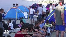 Migrants : l'île grecque de Lesbos 