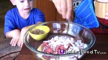 Meatloaf Cupcakes! Mashed Potato Topping + Spiderman, Emmet, HobbyKid Help by HobbyFoodTV