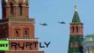 Victory Day 2015 - Russian Air Force fighter jets fly over Moscow