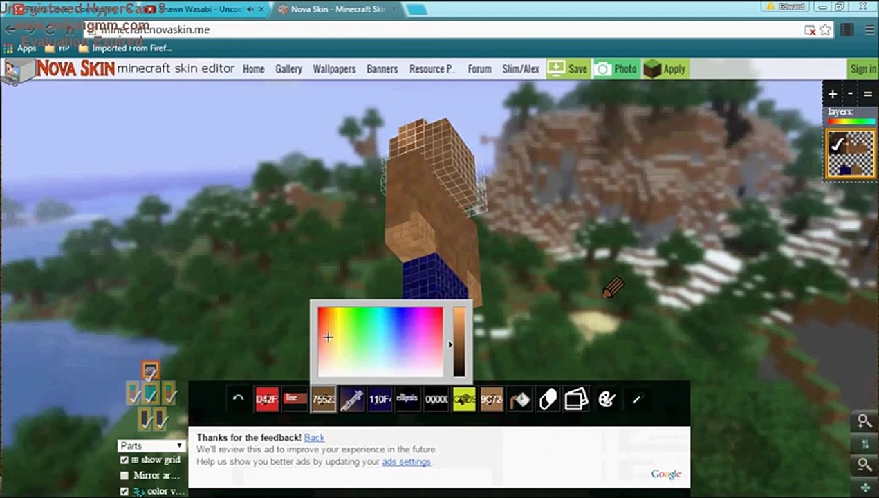 SpeedSkin l Furry Wolf l Minecraft Skin Speedpaint