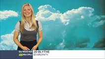Jo Blythe - ITV Granada Weather 27Aug2015 [HD]