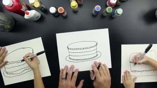 How to draw a birthday cake !!!