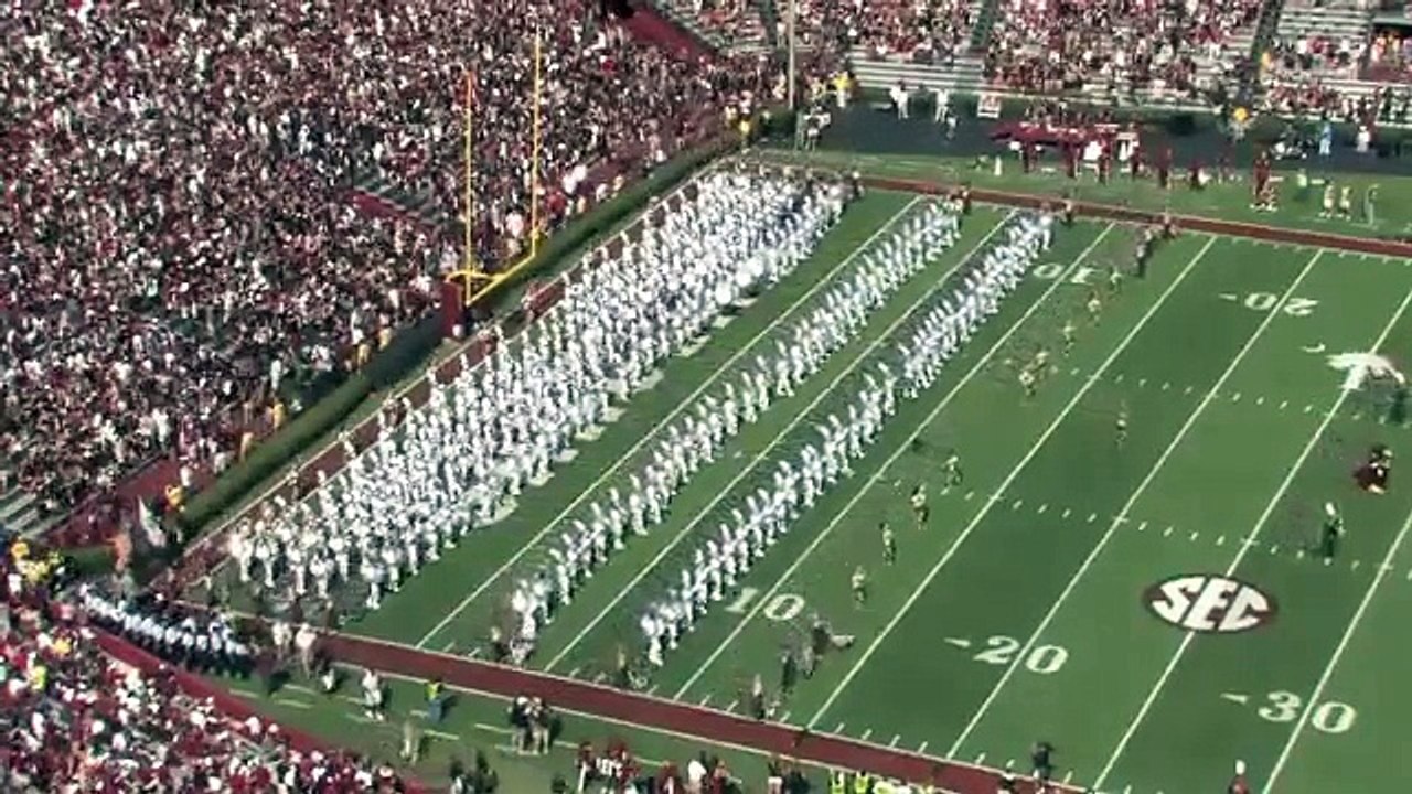 University of South Carolina "Mighty Sound of the Southeast" Marching Band 2012 Pregame