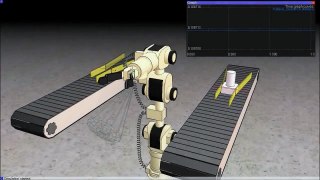 Robotics Simulator: Simulation of the Katana Robot with Paint Nozzle in V-REP
