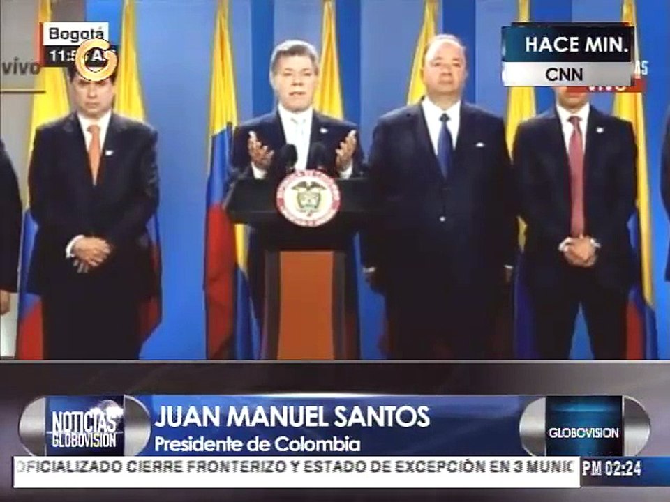 Santos: Es ridículo un éxodo de colombianos a V...