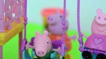 Pig George Da Familia Peppa Pig brinca no Parquinho da Barbie Completo em Portugues