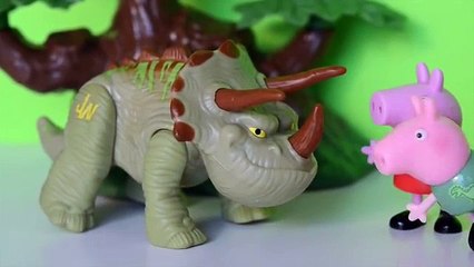 Pig George Da Familia Peppa Pig Salvando O Dinossauro De Helicoptero!!! Em Portugues TototoyKids1