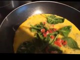 Spinach,Tomato,Feta Omelette - Healthy Breakfast Series