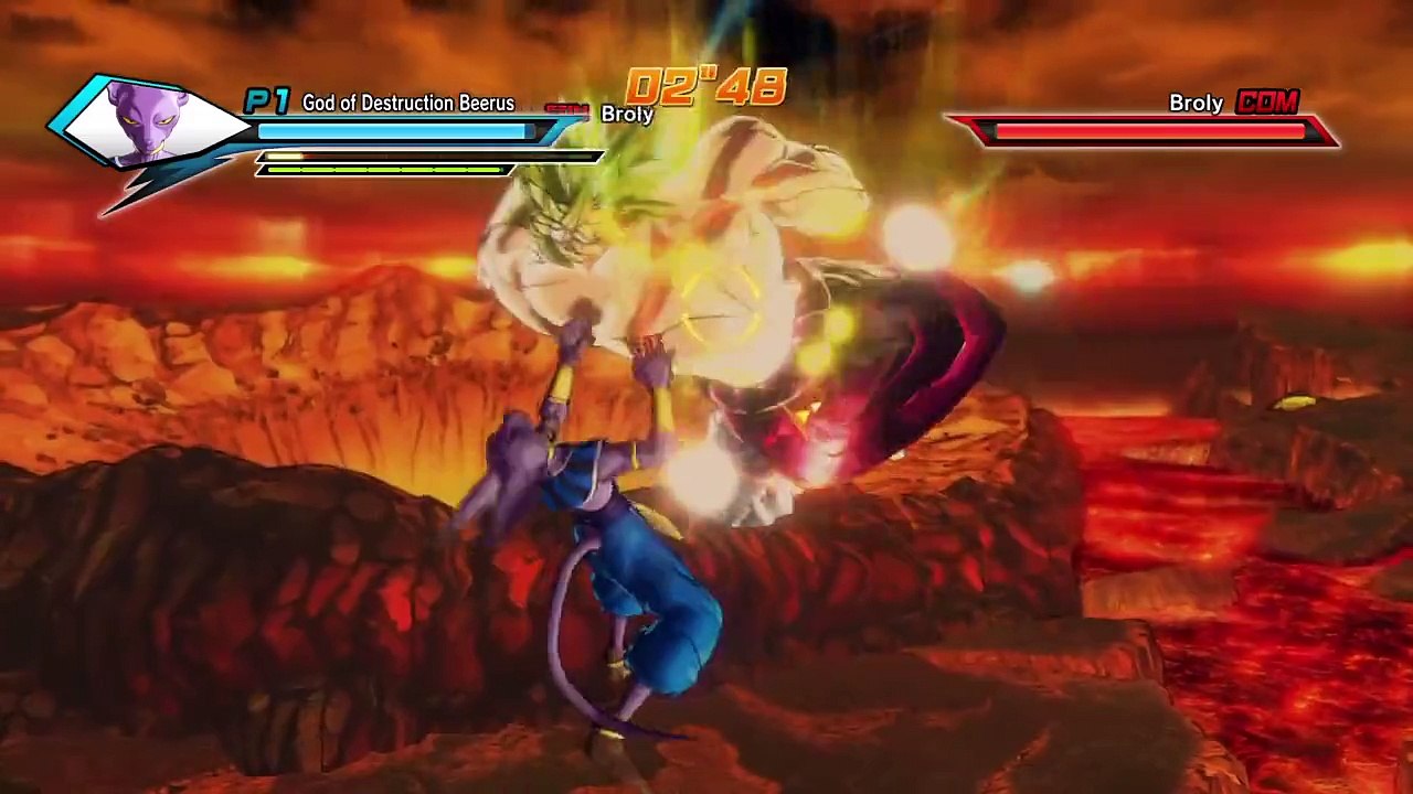 DRAGON BALL XENOVERSE God of destruction Beerus Vs The Legendary Super Saiyan Broly