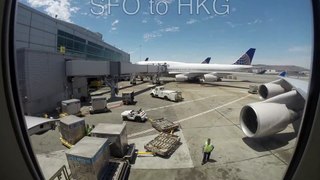 SFO to HKG Flight Timelapse
