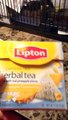 Lipton herbal tea pineapple chamomile & Lipton green tea orange passion fruit jasmine