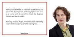 A Computer Software Engineer Resume Should Highlight Your Advanced Knowledge And Technical Skills