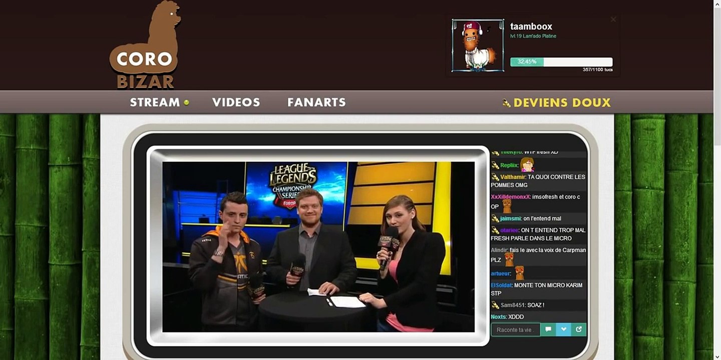 Corobizar et ImSoFresh sur Corobizar.com [Epic lcs commentary]