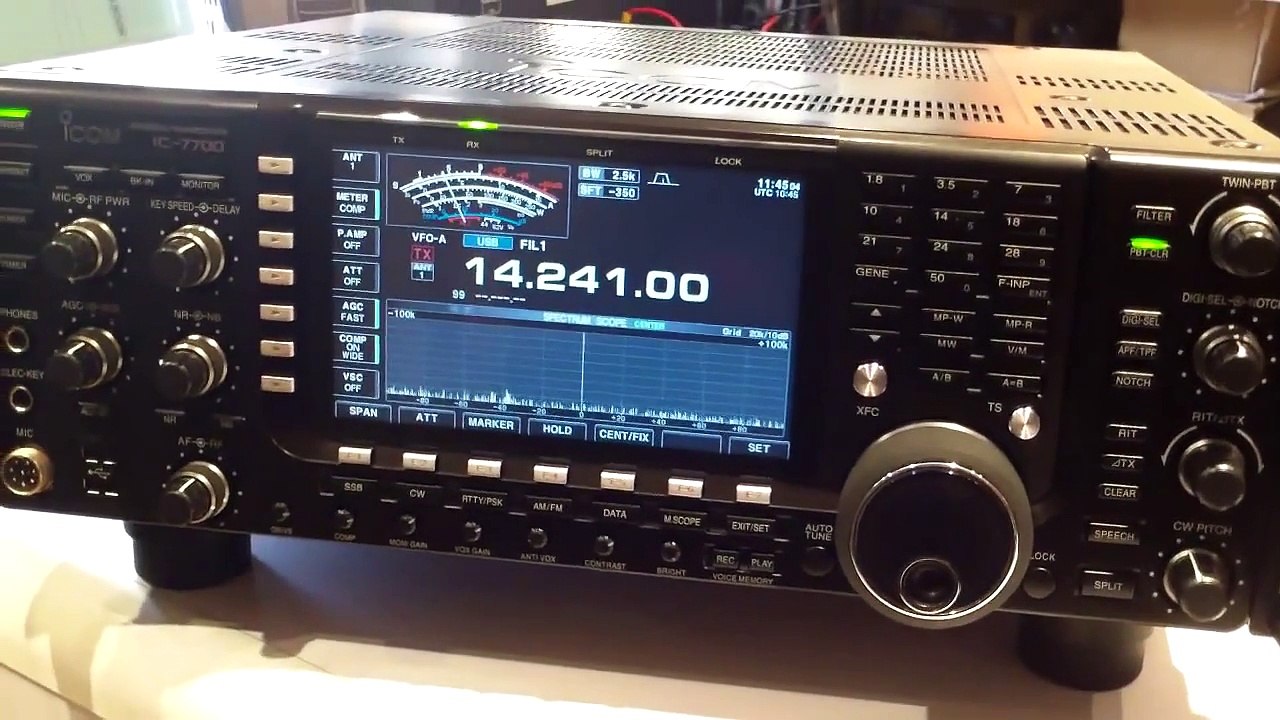 Icom IC-7700 and Kenwood TS-590s