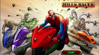 Spiderman Game - Spiderman Hills Racer game - Cartoon Game TV