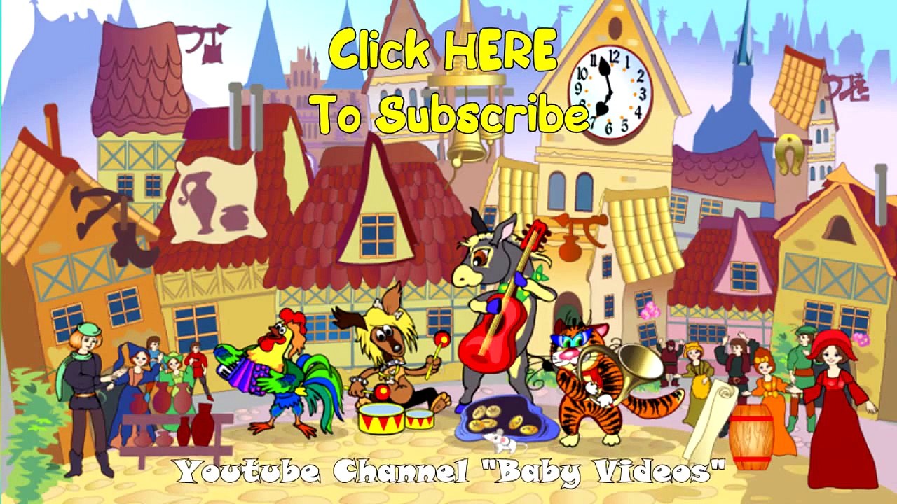 10 MIN | Stories for children | Town Musicians of Bremen | BABY SONGS 2015