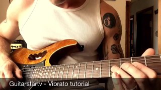 Guitar lesson on vibrato technique