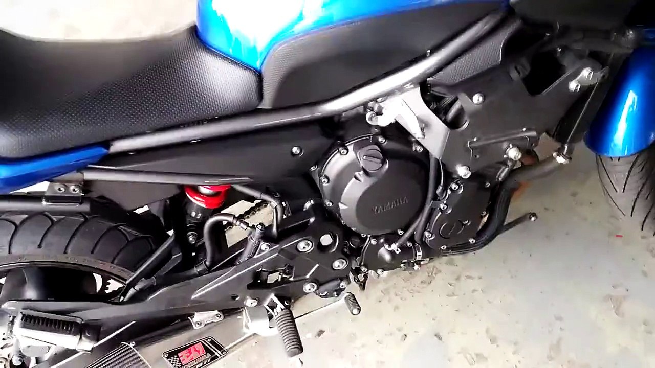 Yamaha XJ6 custom Yoshimura R11 exhaust