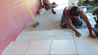 How to tile a porch