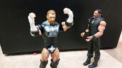 Triple-h-beats-up-Roman-reighns-wwe-stopmotio