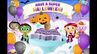 Super Why Cake Maker Halloween Party Cartoon Animation PBS Kids Game Play Walkthrough