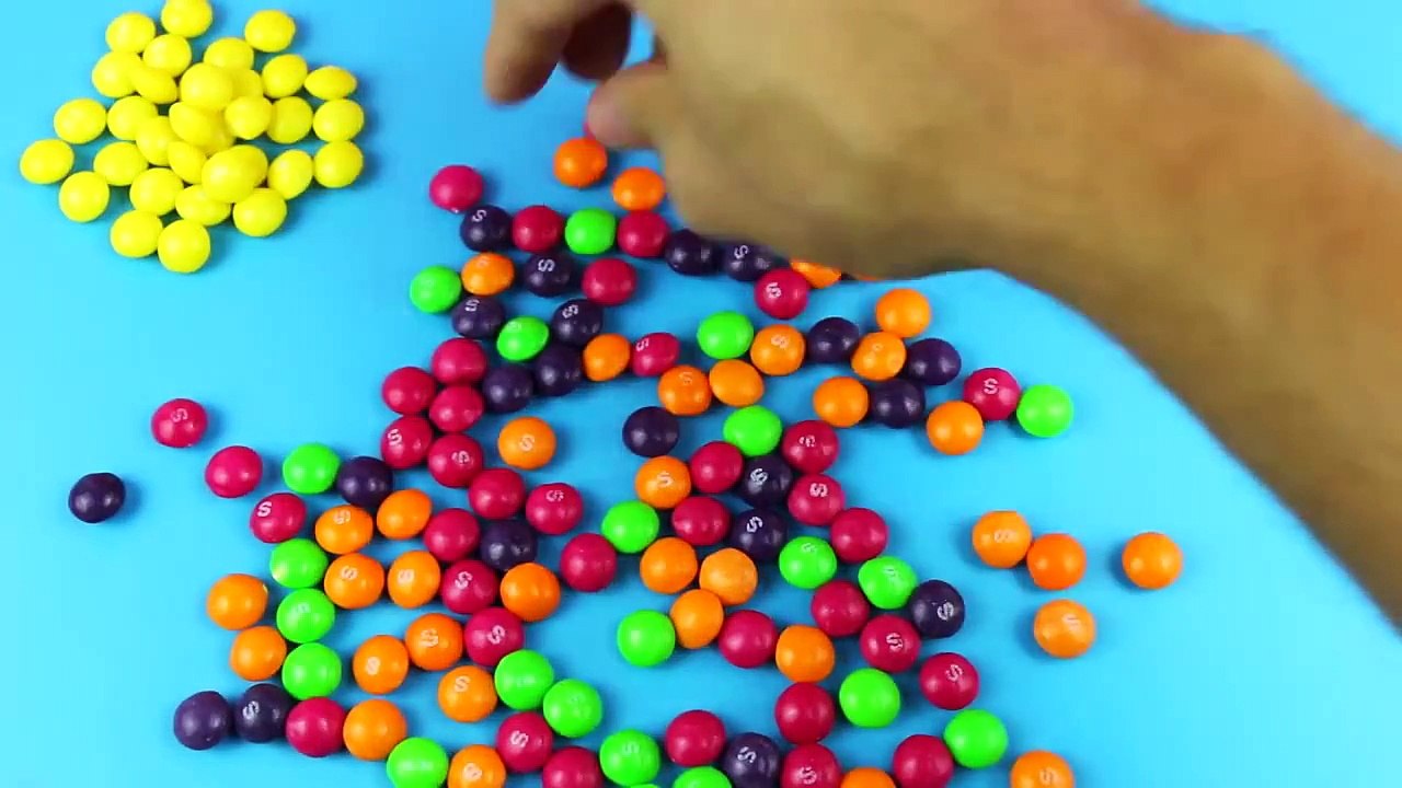 New Learn Colours with Candy Skittles Rainbow, Learning Colors! Lesson 2