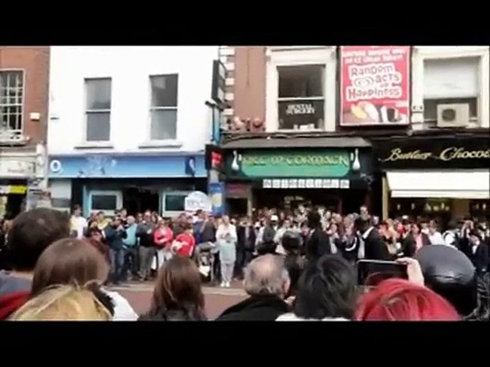 Charlie Chaplin Flashmob on Grafton Street, Dublin