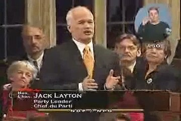 NDP: Jack Layton on Tar Sands Pollution