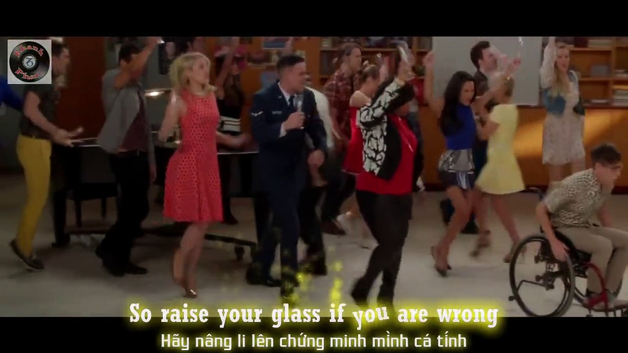 [Lyrics+Vietsub] GLEE - Raise Your Glass from "100" Episode