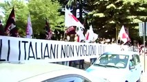 Ministro Kyenge a Verona - Le proteste di Forza Nuova e Christus Rex