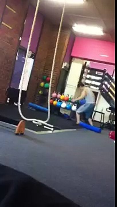 Stupid Asian at the gym