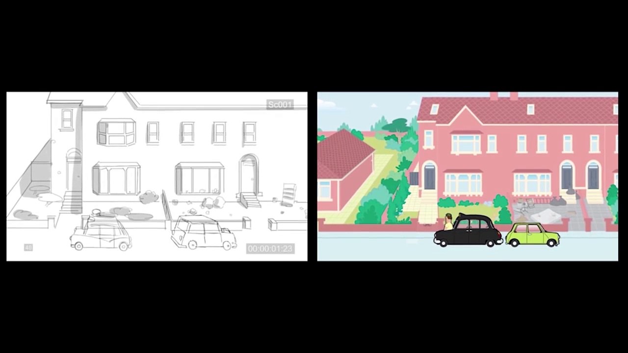 Mr. Bean - From Original Drawings to Animation_ "Fish Sitting"