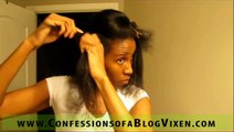 How To Straighten / Flat Iron Natural Hair Tutorial / Silky Straight [reloaded]