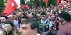 Politicians from AKP were protests at funeral