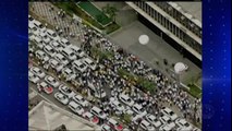 Taxistas fazem protesto contra o aplicativo ’Uber’ em São Paulo