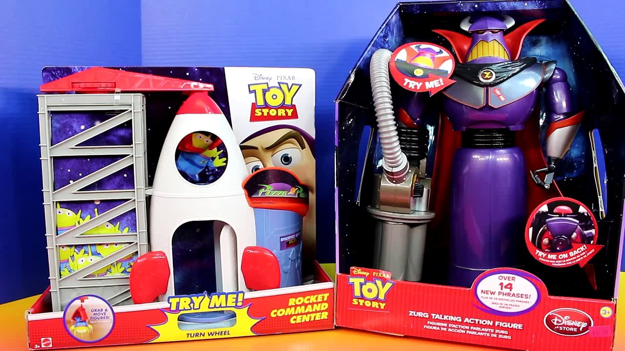 Toy Story Rocket Command Center Talking Zurg Buzz Lightyear Disney Cars Lightning McQueen