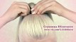 Hair bow updo hairstyle tutorial for medium long hair