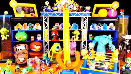 20 Surprise Eggs Play Doh Cookie Monster Cars Spiderman Spongebob Angry Birds Lego Disney