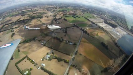 Two de Havilland DH-115 Vampire jets - Air to Air
