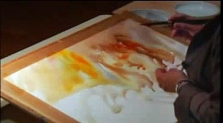 Démonstration d'aquarelle de Lélie Abadie Reims 2012