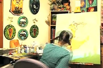 Angie Mason Paints 'Dealt Hand' - A Docu-Mini