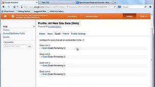 Google Analytics - Creating a goal and funnel