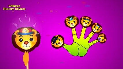 Finger Family Lion Lollipop Children Nursery Rhymes | Finger Family Animals Cartoons For Kids