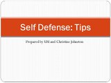 Self Defense for Women: Tips