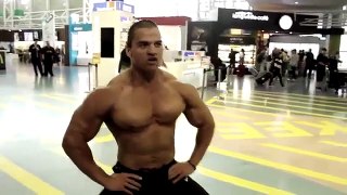 Kai Greene visits New Zealand behind the scenes  Guest Pose 2013 NZIFBB Show