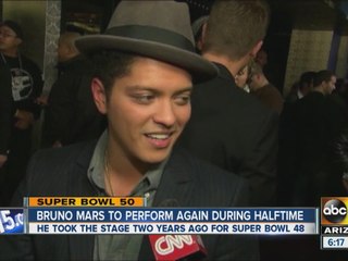 Bruno Mars to be included in Super Bowl halftime show?