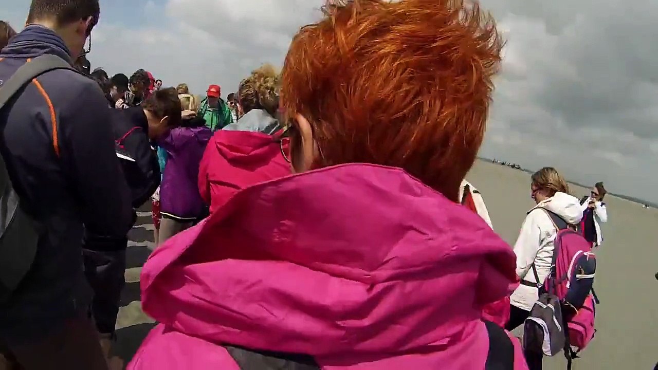 Expérience des sables mouvant, baie du Mont Saint Michel